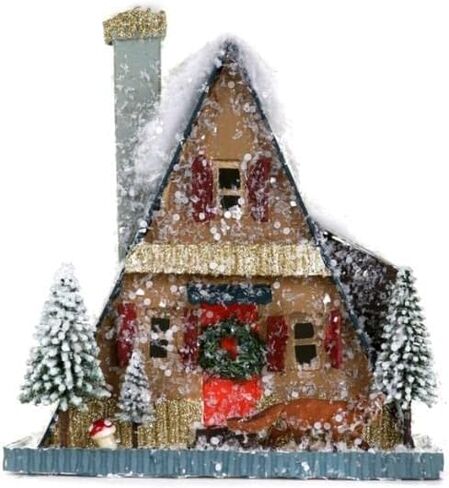 Cody Foster Small A-Frame Woodland Mountain Cabin Christmas Village House in Saudi Arabia