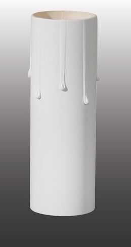 B&P Lamp® 6 Inch Flat White Color Paper Standard Candle Covers in Saudi Arabia