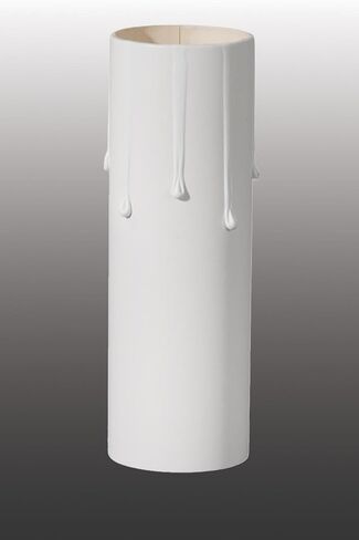 B&P Lamp® 6 Inch Flat White Color Paper Standard Candle Covers in Saudi Arabia