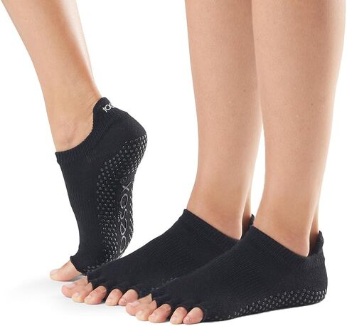 جوارب toesox منخفضة الارتفاع بقبضة نصف إصبع القدم، عبوة من قطعتين، عبوة متعددة من جوارب البيلاتيس والبار واليوجا للنساء والرجال in Kuwait