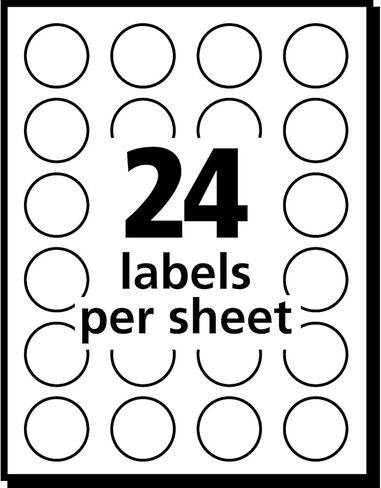 Print or Write Removable Color-Coding Labels [Set of 2] Size: 0.75" dia, Color: Assorted in Saudi Arabia