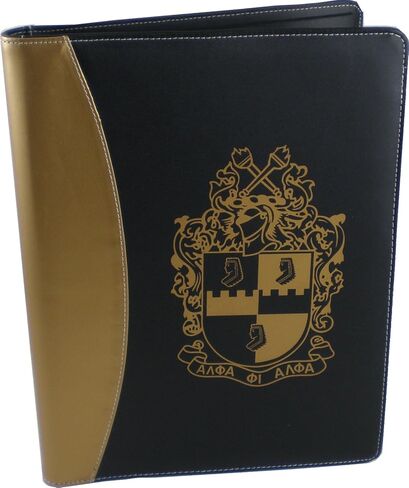 Alpha Phi Alpha Shield Padfolio [8.5x11" - Blac... in Kuwait