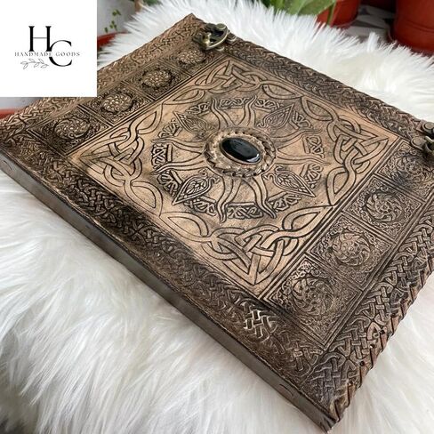 Leather 3 Ring Binder 1 Inch, Three Ring Binders Fits 8.5" x 11" Binders for Photo Album, Home, School and Office Supplies, Leather Portfolio (Carbon Black) in Saudi Arabia