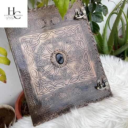 Leather 3 Ring Binder 1 Inch, Three Ring Binders Fits 8.5" x 11" Binders for Photo Album, Home, School and Office Supplies, Leather Portfolio (Carbon Black) in Saudi Arabia