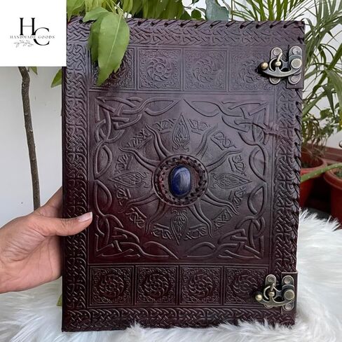 Leather 3 Ring Binder 1 Inch, Three Ring Binders Fits 8.5" x 11" Binders for Photo Album, Home, School and Office Supplies, Leather Portfolio (Carbon Black) in Saudi Arabia