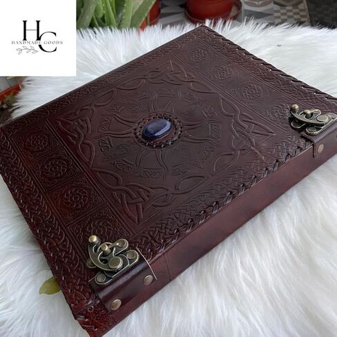 Leather 3 Ring Binder 1 Inch, Three Ring Binders Fits 8.5" x 11" Binders for Photo Album, Home, School and Office Supplies, Leather Portfolio (Carbon Black) in Saudi Arabia