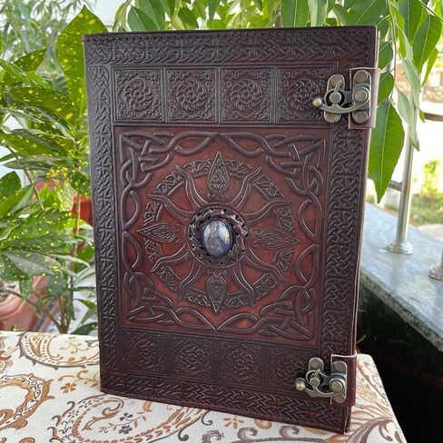 Leather 3 Ring Binder 1 Inch, Three Ring Binders Fits 8.5" x 11" Binders for Photo Album, Home, School and Office Supplies, Leather Portfolio (Carbon Black) in Saudi Arabia