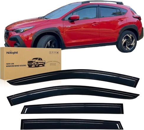 Nilight Window Visors for Subaru Crosstrek 2024 2025, Out-Channel Window Wind Deflectors Rain Guards -4PCS in Saudi Arabia