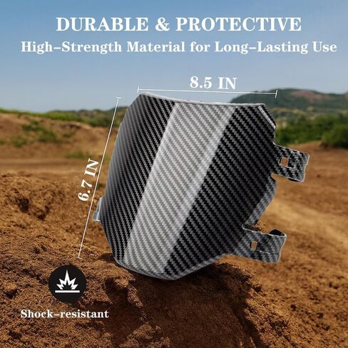 متوافق مع Ridstar Q20، Super 73 S1/S2/Y1/RX، Tuttio Soleil 01، Surron Light Bee X/S، Talaria Sting MX3/MX4/MX5، X160/X260 - لوحة الأرقام الأمامية للدراجة الكهربائية العالمية (نمط ألياف الكربون) in Kuwait