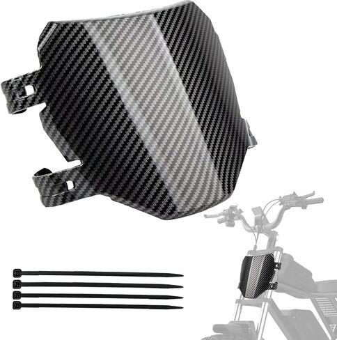 متوافق مع Ridstar Q20، Super 73 S1/S2/Y1/RX، Tuttio Soleil 01، Surron Light Bee X/S، Talaria Sting MX3/MX4/MX5، X160/X260 - لوحة الأرقام الأمامية للدراجة الكهربائية العالمية (نمط ألياف الكربون) in Kuwait