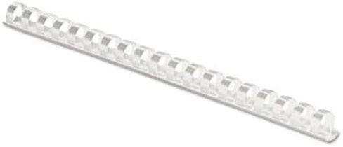 FELLOWES MANUFACTURING Plastic Comb Bindings, 3/8" Diameter, 55 Sheet Capacity, White, 100 Combs/Pack (52371) in Saudi Arabia