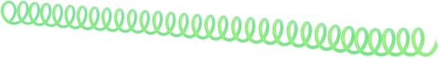 Fdit Plastic Spiral Binding Spines, 20 Pieces 11mm Inner Diameter Long Life ABS 30 Holes Spiral Binding Coils for Work (Green) in Saudi Arabia