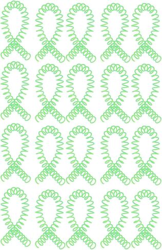 Fdit Plastic Spiral Binding Spines, 20 Pieces 11mm Inner Diameter Long Life ABS 30 Holes Spiral Binding Coils for Work (Green) in Saudi Arabia