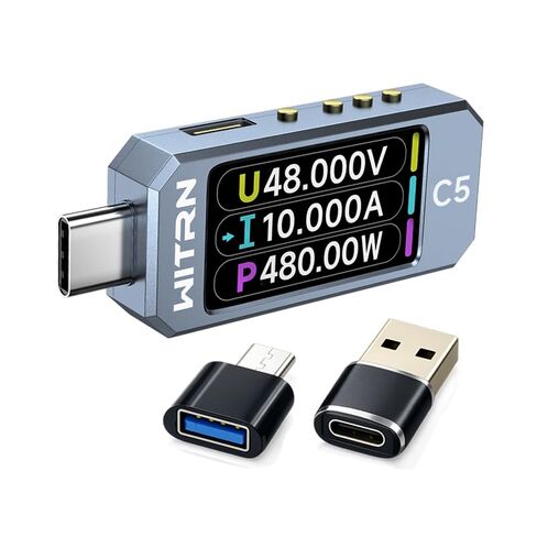 جهاز قياس الطاقة USB PD 3.1 نوع c، جهاز اختبار رقمي متعدد، كاشف الجهد الكهربائي DC 36V 6A PD 2.0/3.0 3.1QC 2.0/3.0/4.0 pps Trigge (C4L(36V)) in Kuwait