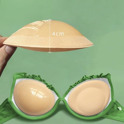 2 Pairs Women Silicone Adhesive Bra Pads Waterproof Push-Up Inserts Reusable Sticky Breast Lift Pads for Swimsuits Bikini Dress in Saudi Arabia