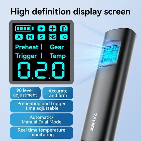 ماكينة لحام نقطة البطارية، ماكينة لحام البقعة المحمولة AWithZ 11 ترس قابلة للتعديل، أوضاع أوتوماتيكية ويدوية لحام البطارية لبطارية 18650، صفائح لحام النيكل، الحديد، الفولاذ المقاوم للصدأ (2M نيكل) in Kuwait