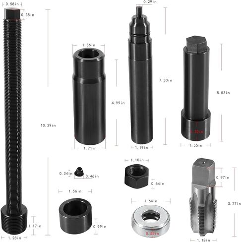 DT466E DT530E حاقن الوقود الإلكتروني مزيل الأكواب مجموعة المثبت مع 6 قطعة 9688K231 حاقن كأس كم التوصيل in Kuwait