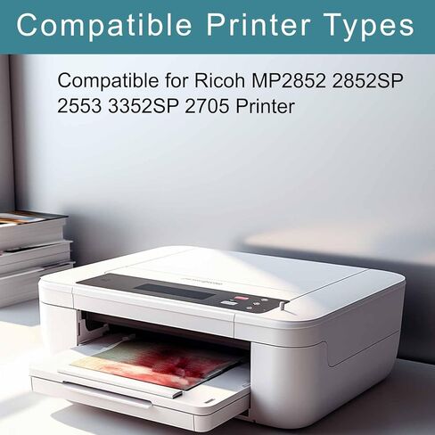 وحدة الطبل MP2852 متوافقة مع Ricoh MP2852، أداء موثوق متوافق مع طابعة Ricoh MP2852 2852SP 2553 3352SP 2705، إنتاجية عالية 80000 صفحة (أسود) in Saudi Arabia
