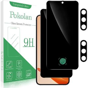 واقي شاشة Pokolan [3-Pack] مصمم لهاتف Samsung Galaxy A02s / Galaxy A02 من الزجاج المقسى، مضاد للخدش، خالٍ من الفقاعات، سهل التركيب، شفاف عالي الدقة، صلابة 9H in Kuwait