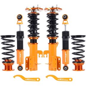 maxpeedingrods Coilovers لـ Nissan Sentra B16 2007-2012، طقم تعليق Coilovers قابل للتعديل للارتفاع، ممتص صدمات تخميد مُسبق، طقم خفض ذهبي in Kuwait