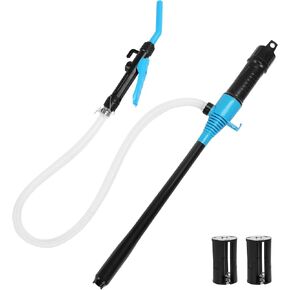 مضخة بطارية طاقة محمولة مع مشبك، مضخة نقل الوقود الكهربائية، مضخة نقل المياه المحمولة، 2.2 جالون في الدقيقة، مضخة سيفون لخزان الوقود والماء والغاز (أزرق) in Kuwait