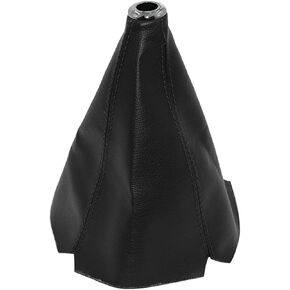 غطاء غبار لمقبض ناقل الحركة العالمي للسيارة، غطاء حذاء التحول، مصنوع من جلد البولي يوريثان مع طبقات سوداء وطبقات حمراء وطبقات زرقاء (أسود/ABS) in Kuwait