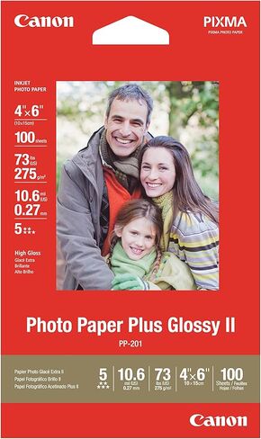 Canon Photo Paper Plus Glossy II 8.5in x 11in 20 Sheets (2311B001) in Saudi Arabia