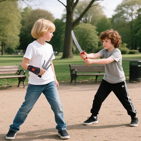 طقم ملابس أسلحة لعبة محارب النينجا للأطفال، ملحقات زي كاملة للأولاد والبنات، لعبة التظاهر in Kuwait