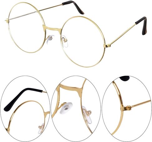 4Pcs Grandpa Old Man Costume Kit - Glasses, Flat Hat, Suspenders, Bow Tie in Saudi Arabia