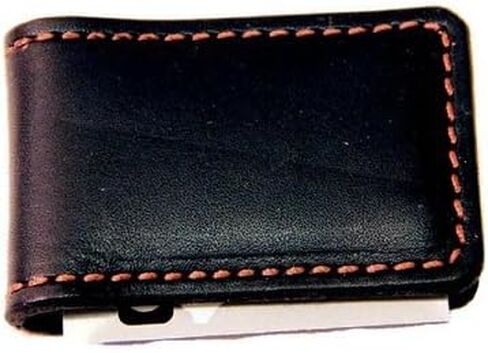 مشبك نقود جلدي مزود بمغناطيس قوي جدًا - صُنع في الولايات المتحدة الأمريكية - مصنوع يدويًا in Kuwait