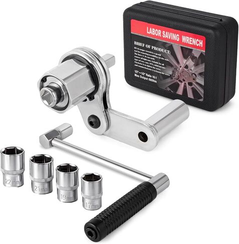 COTOUXKER Torque Multiplier, Heavy Duty Torque Multiplier Wrench Set for Lug Nut Remover 1/2 Driver 1:16 Labor Saving Wrench in Kuwait