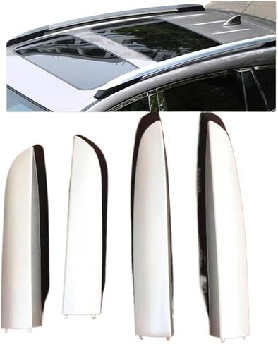 4 قطعة حامل سقفي السكك الحديدية نهاية غطاء قذيفة غطاء متوافق لتويوتا RAV4 RAV 4 XA40 2013 2014 2015 2016 2017 2018 in Kuwait