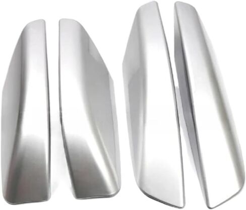 4 قطعة رف أمتعة فضي/أسود متوافق مع Toyota 4Runner N210 N280 2003-2009 2010-2020 غطاء نهاية شريط السكك الحديدية غطاء الكسوة (2003-2009 أسود) in Kuwait