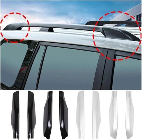 غطاء حامل السقف، غطاء حامل الأمتعة على السقف، غطاء قضيب السقف، غطاء رف الأمتعة باللون الأسود in Kuwait