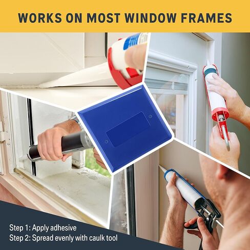 Feekoon Plate Glass Lifting Tool & Silicone Caulk Finishing Set, Window Glazing Positioning and Caulk Shaping Tools, for Window, Door & Panel Installation in Saudi Arabia