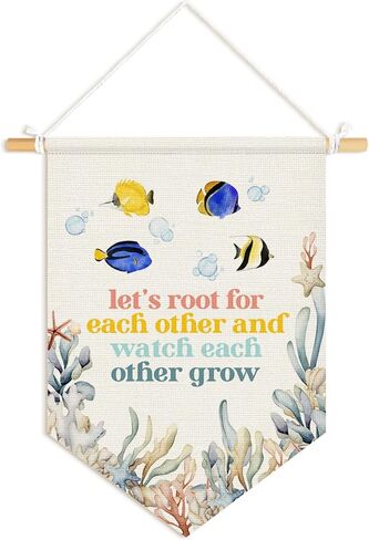 Dilemat Classroom Decor, Retro Sage Green Kids Affirmations Wall Pennants Banners, What's the Best That Could Happen Inspirational Wall Hanging Flag for Kids Room Playroom Classroom Decor in Saudi Arabia