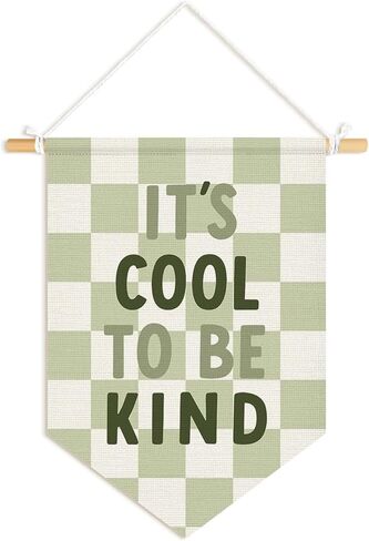 Dilemat Classroom Decor, Retro Sage Green Kids Affirmations Wall Pennants Banners, What's the Best That Could Happen Inspirational Wall Hanging Flag for Kids Room Playroom Classroom Decor in Saudi Arabia
