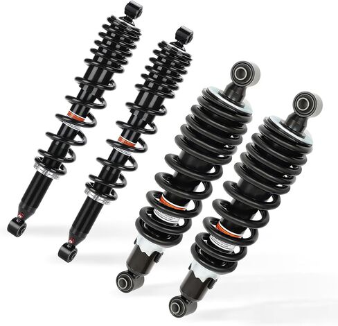 Full Shock Set Monotube Compatible With 2015-2022 Honda Pioneer 700 700-4 Responsive Handling Quality Tested Anti-foam Anti-shear Adjustable 51400-HL3-A41 52400-HL3-A51 in Saudi Arabia