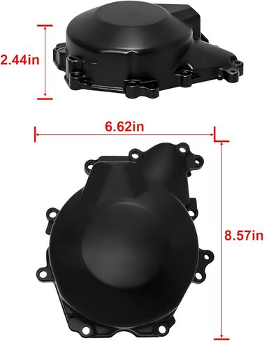 Left Engine Crankcase Stator Cover for Yamaha YZF R6 2003-2005, R6S 2006-2010, Black in Kuwait