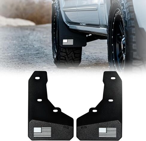 أغطية الطين Merica من REK GEN متوافقة مع 2014-2018 Chevy Silverado 1500 و2500 و3500 SRW (أمامي، أحمر) in Kuwait