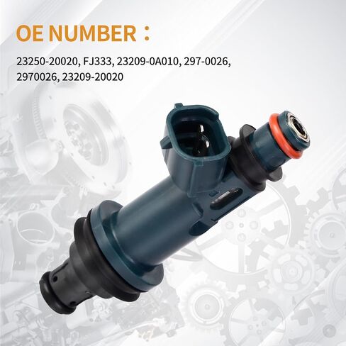 مجموعة من 6 حاقن وقود، 23250-20020 حاقن لكزس ES300 99-01، RX300 99-03، لتويوتا سولارا 99-03، سيينا 98-03، هايلاندر 01-03، كامري 98-01، أفالون 98-04 V6 3.0L 23209-20020، 2 ثقب in Saudi Arabia
