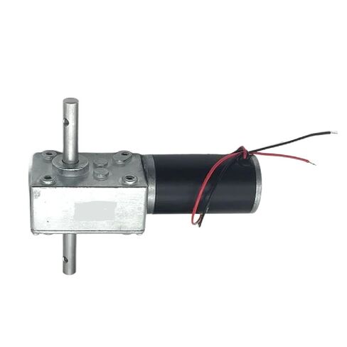 عمود مزدوج 33 مللي متر طول 5840-31zy محرك تروس دودة ذاتي القفل المخفض علبة التروس المحرك 10 دورة في الدقيقة 24 فولت in Saudi Arabia