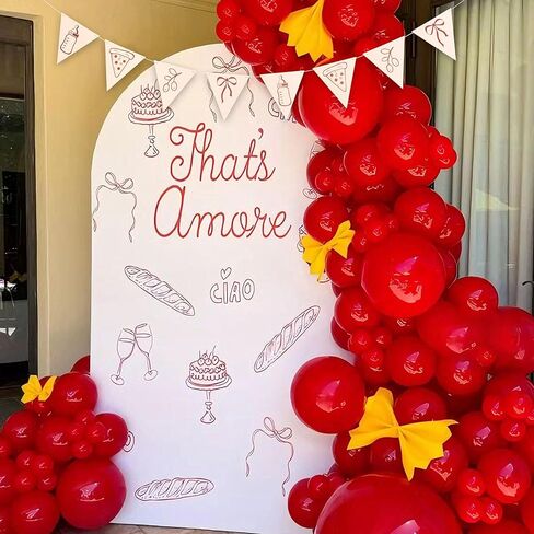 That's Amore Banner - Italian Theme Bachelorette Party Decor,That's Amore Theme Bridal Shower Decoration,Ciao Amore Party Pennant Banner (Amore Pennant) in Saudi Arabia