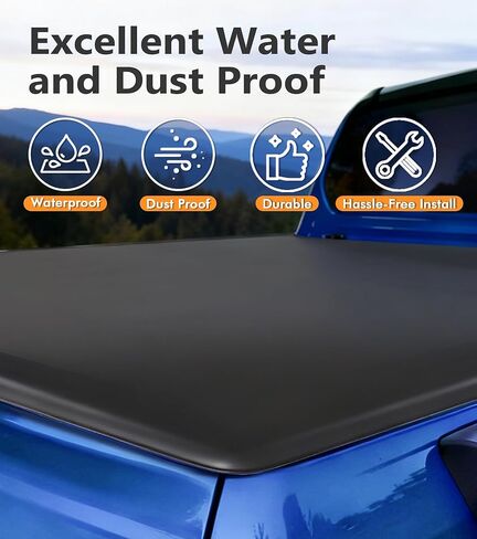 PM Auto Bed Cover 5.5ft for Toyota Tundra 2022-2026 Soft Roll-Up Tonneau Cover - Waterproof Pickup Truck Bed Covers Accessories with Easy Installation & Locking Design in Saudi Arabia
