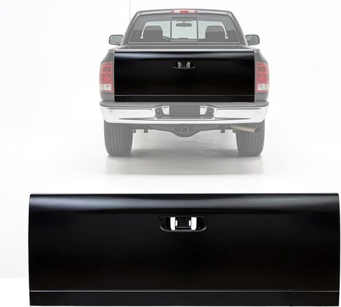 ECOTRIC Rear Tailgate Shell Compatible with 2002-2008 Dodge Ram 1500, 2003-2009 Ram 2500 3500 Rear Tail Gate Replacement for CH1900121 55275969AB Steel Electrophoresis in Saudi Arabia