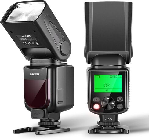 نيوير فلاش سبيدلايت مطور NW645II-C TTL، مصباح يدوي GN58 HSS متوافق مع كانون EOS R6 R5 R3 R M6 850D 800D 760D 750D 650D 600D 7D مارك II 7D 6D 6D مارك II 6D 5D مارك IV/III in Saudi Arabia