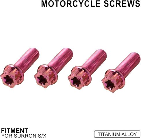 4pcs Foot Pegs Holder Bolts Screws Footpegs Mounting Bracket Nuts Titanium Alloy Kit for Surron Sur Ron Light Bee X/S Electric Bike in Saudi Arabia