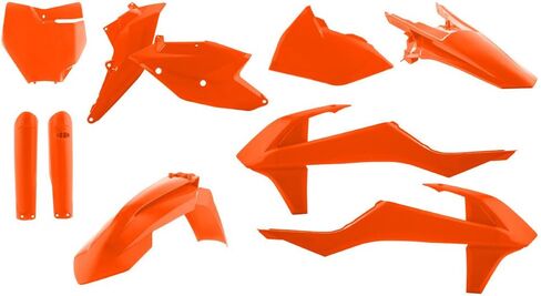 Acerbis Complete Plastic Kit 16 KTM Orange Compatible with KTM 125SX/150SX/250SX-F/250XC-F/350SX-F/350XC-F/450SX-F/450XC-F 2016-2018/250SX/250XC/300XC 2017-2018 - 2421065226 in Saudi Arabia