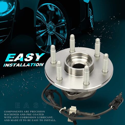 IRONTEK 4WD فقط 515036x2 محور العجلة الأمامية ومجموعة المحمل لكاديلاك إسكاليد، لشيفي أفالانش، إكسبريس 1500، سيلفرادو، سوبربان، تاهو، لجي إم سي سييرا، يوكون، سافانا 6 العروات مع ABS in Saudi Arabia
