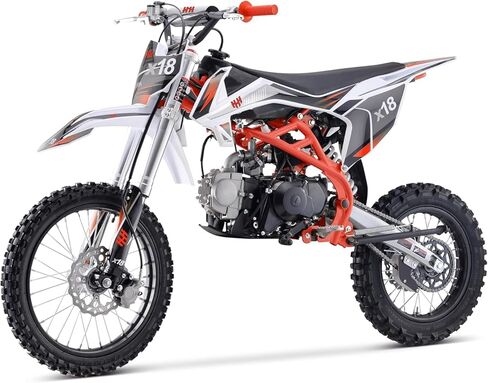 HHH 125cc Dirtbike X18 Dirt Bike DB X18 Racing DB18 Dirtbike 125cc 4 Speed Manual Clutch and Big Size Tires 17/14 inches in Saudi Arabia